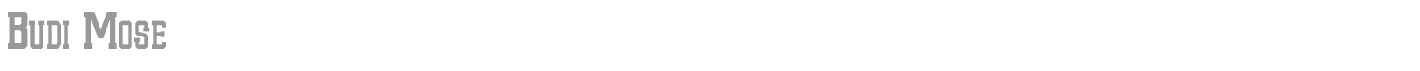 Budi Mose font preview